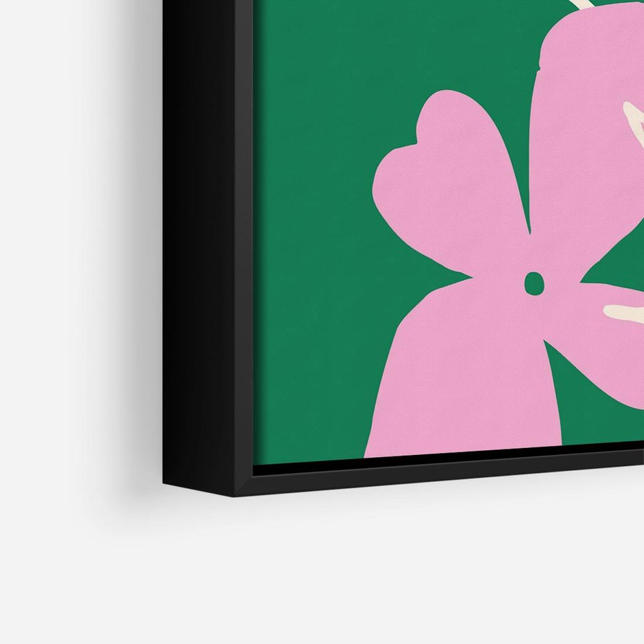 Obraz w ramie 50x50 - Wewnętrzne Fale - abstrakcyjny plakat, boho styl - rama czarna