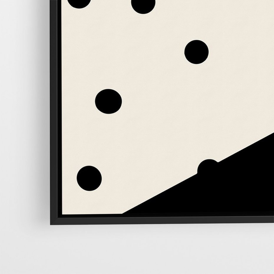 Obraz w ramie 70x100 - Wesołe Geometryczne Kształty - geometryczne kształty, abstrakcja - rama czarna
