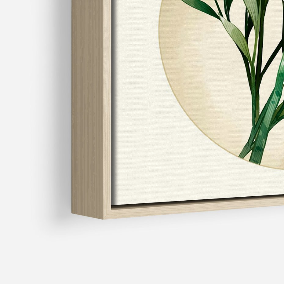 Obraz w ramie 70x100 - Rozkwitająca Delikatność - japońska sztuka, ptak - rama drewno