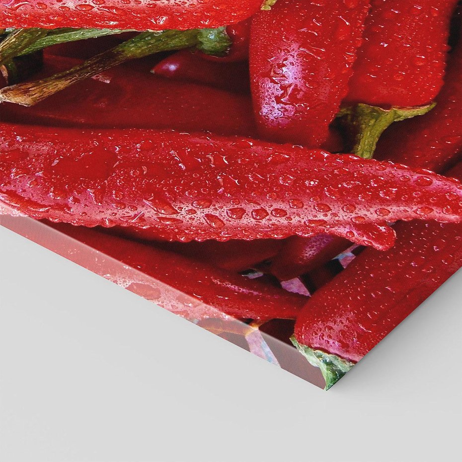 Obraz na płótnie 70x70 - Czerwone Papryczki - czerwone, papryczki