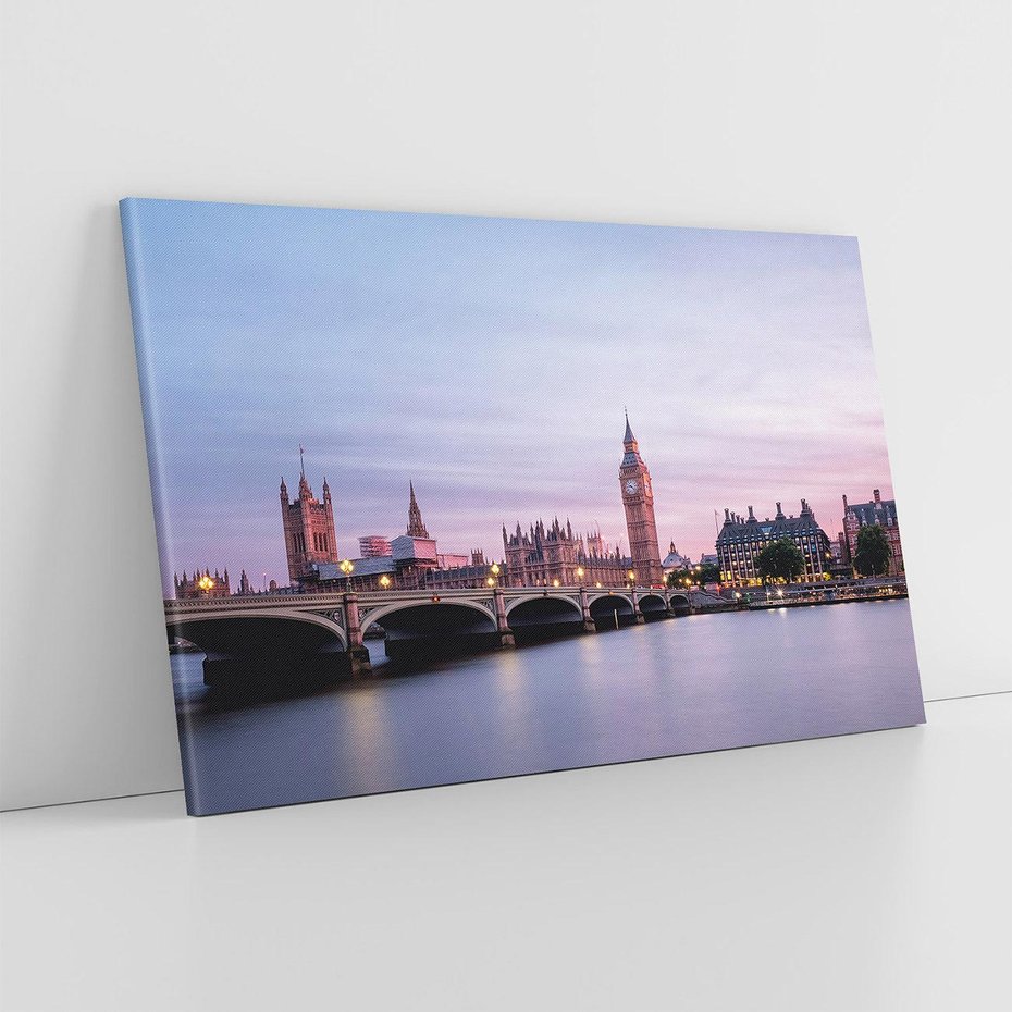 Obraz na płótnie 120x80 - Londyn - Big Ben nad rzeką, UK - Londyn, Big Ben