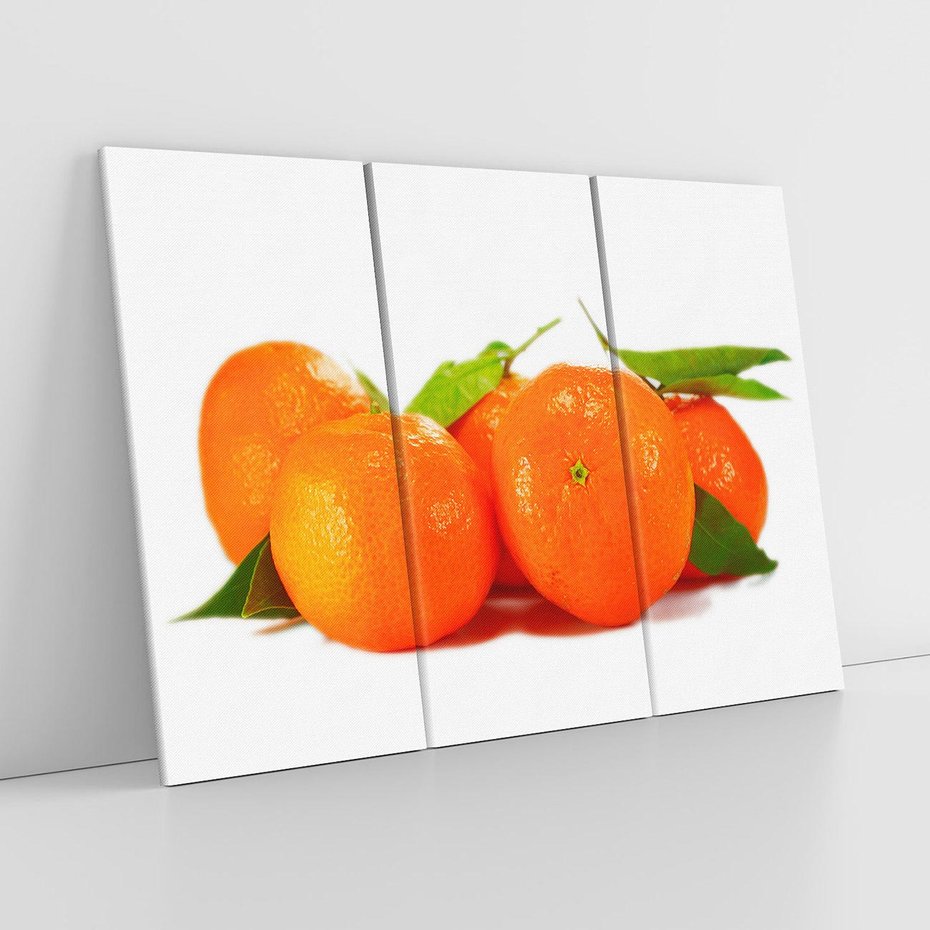 Obraz na płótnie 120x80 - Mandarynki - Owocowy Zestaw - mandarynki, owoce