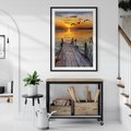Plakat bez ramy 30x40 - Magia zachodu słońca - zachód, słońca
