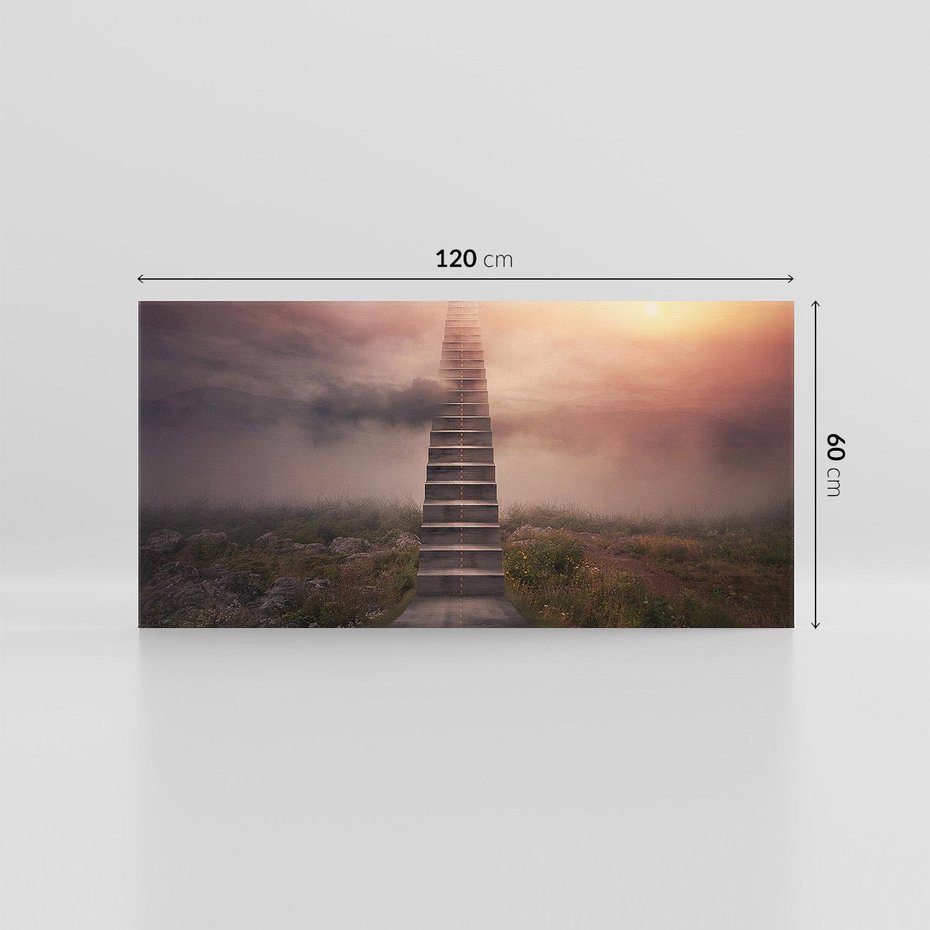 Obraz na płótnie 120x60 - Wędrówka po malowniczej drodze - droga, schody