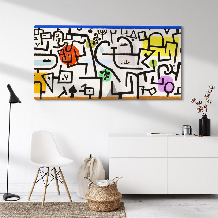 Obraz na płótnie 120x60 - Rich Port 1938, Paul Klee - Reprodukcja - reprodukcja, obraz na płótnie