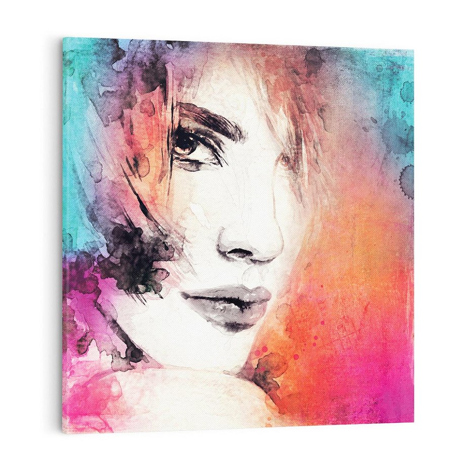 Obraz na płótnie 70x70 - Kobieta w sztuce - portret, kobieta