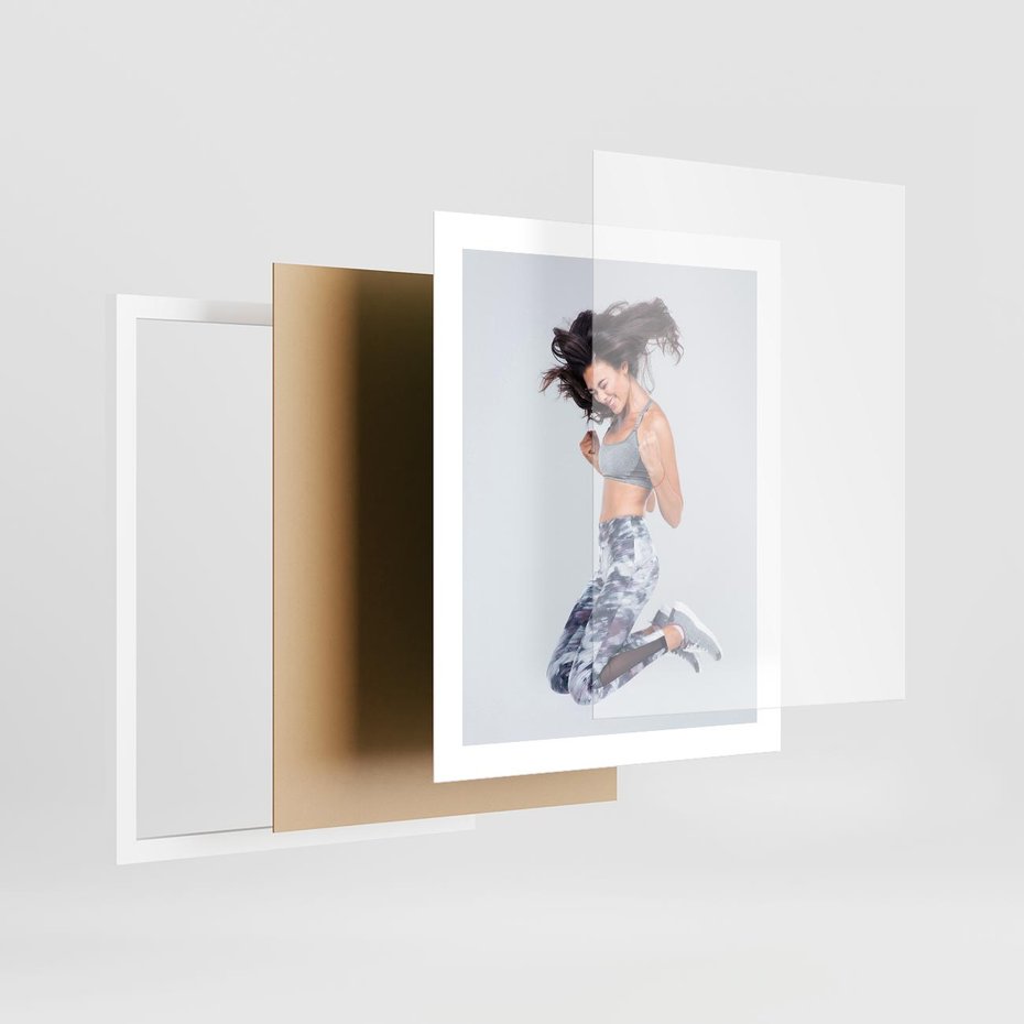 Plakat w ramie 40x50 - Sportowy Ducha: Energia i Siła - fitness, sport - rama biała