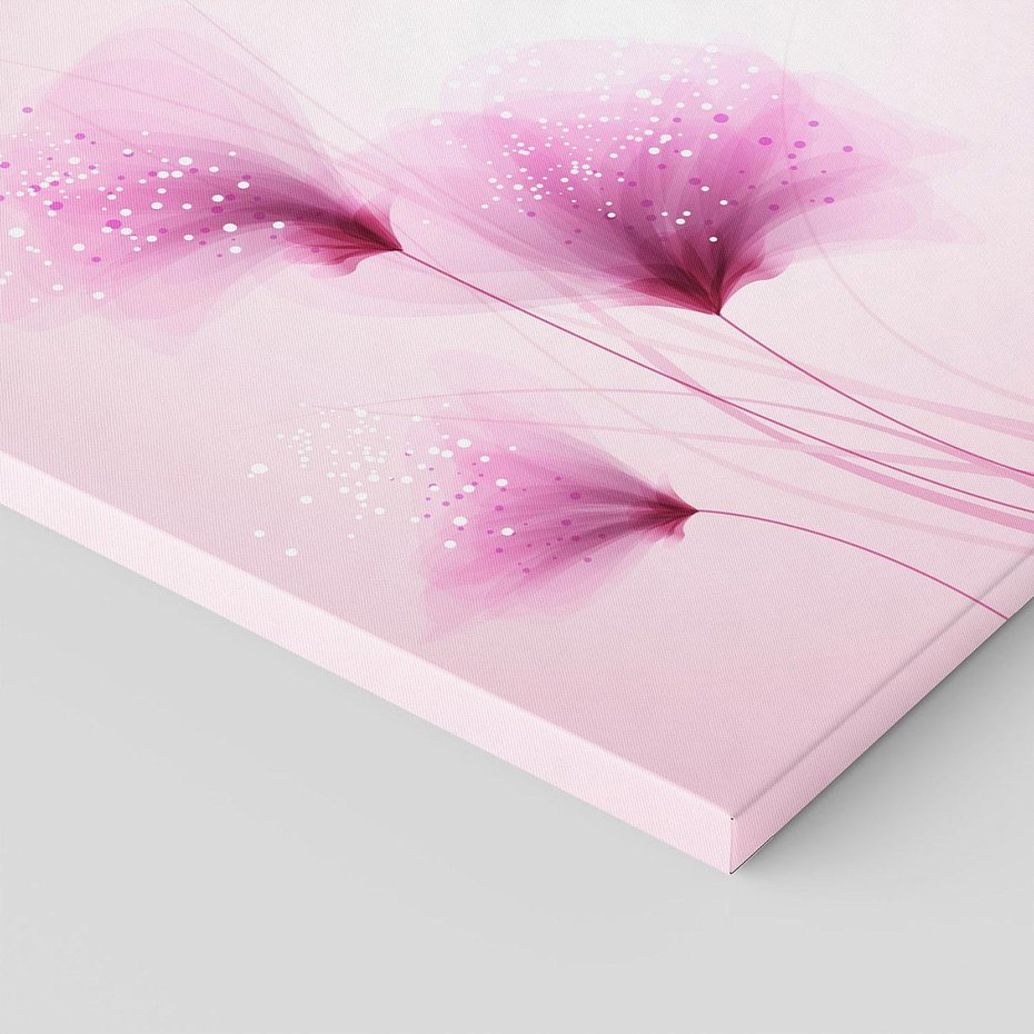 Obraz na płótnie 60x60 - Akwarelowe Kwiaty w Pastelach - kwiaty, akwarelowe