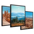 Zestaw obrazy w ramie 30x40 galeria - Kanion, pustynia, widok, pejzaż - rama czarna