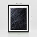 Plakat w ramie 30x40 - Kamienne tekstury w trójwymiarze - kamień, tekstura - rama czarna