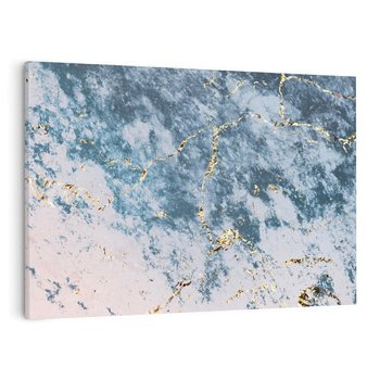 Obraz na płótnie 70x50 - Elegancja i Wyrafinowanie - marmur, złoto