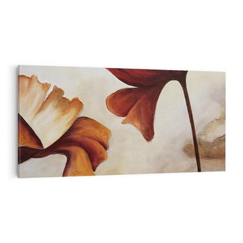 Obraz na płótnie 140x70 - Sztuka Kwiatów - kwiaty, sztuka