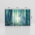 Obraz na płótnie 120x80 - Mistyczny las w mgle - las, mgła