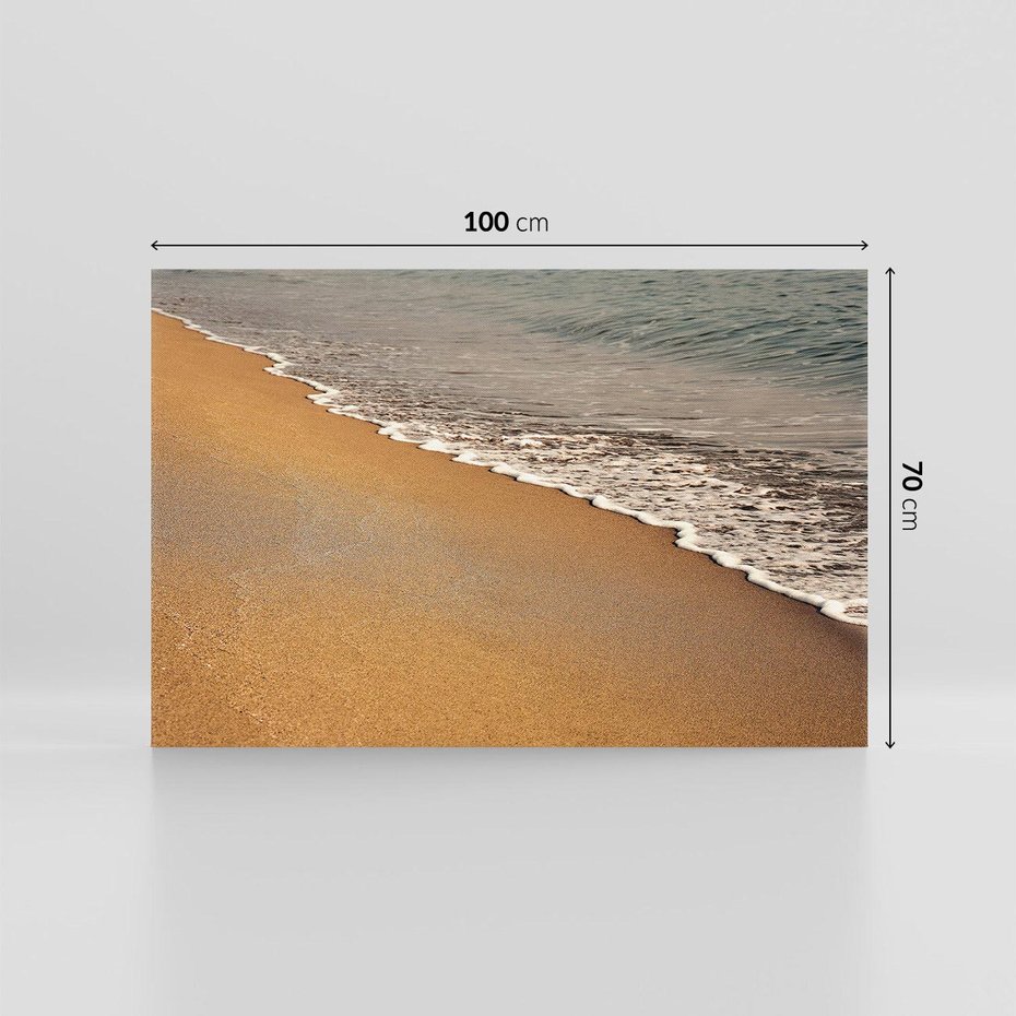 Obraz na płótnie 100x70 - Plaża Morza - plaża, morze