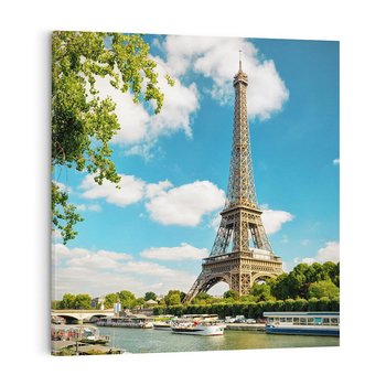 Obraz na płótnie 50x50 - Paryż Eiffla - Paryż, Eiffla
