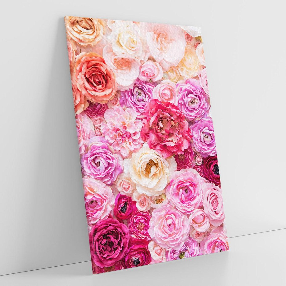 Obraz na płótnie 50x70 - Róże w pełnym rozkwicie - róże, kwiaty