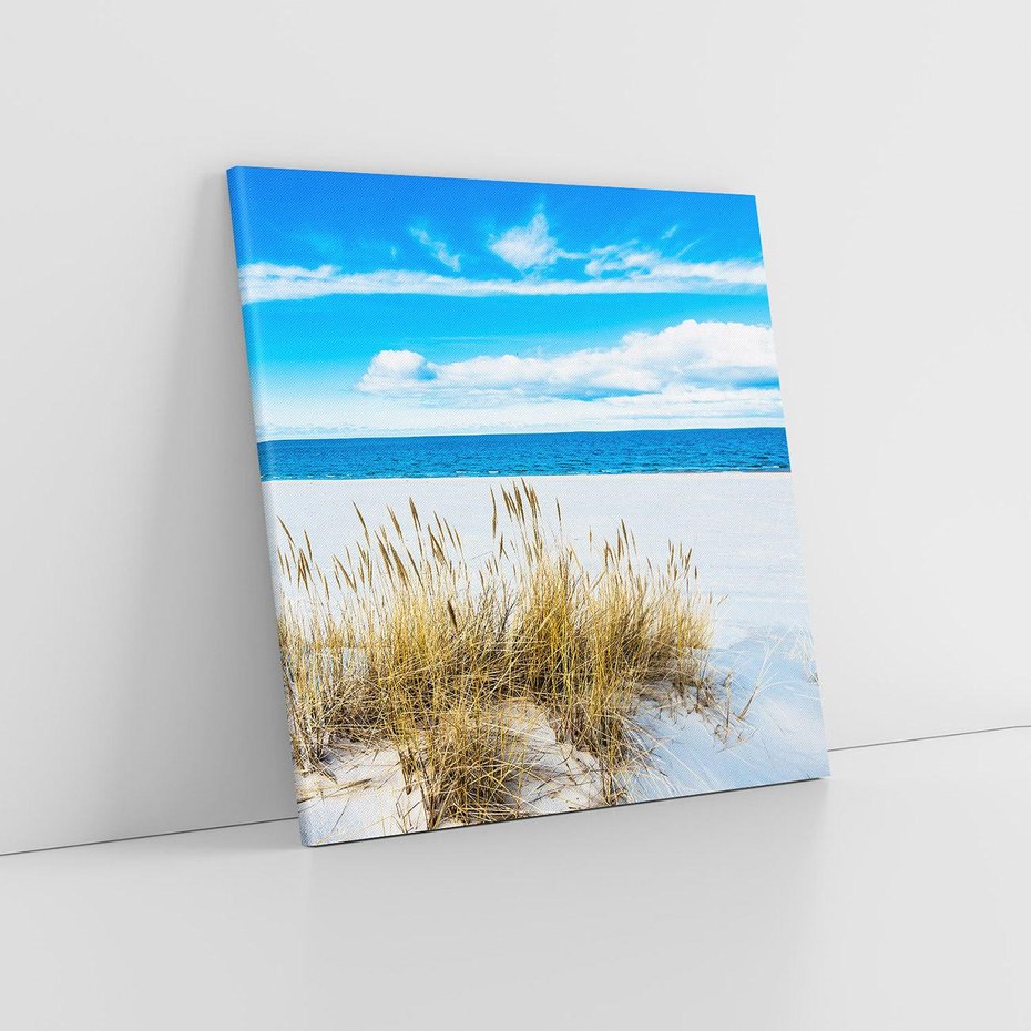 Obraz na płótnie 50x50 - Błogi Relaks - Łeba, bałtyk