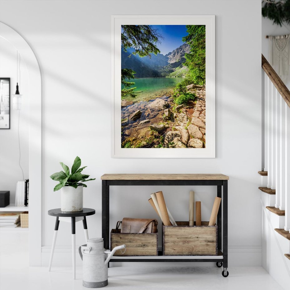 Plakat bez ramy 30x40 - Mistyczna Przyroda - góry, jezioro