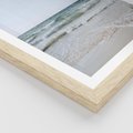 Plakat w ramie 40x50 - Spokój nad Brzegiem - plaża, morze - rama drewno