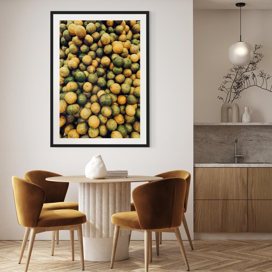 Plakat bez ramy 21x30 - Świeżość Cytrusów - cytryny, limonki