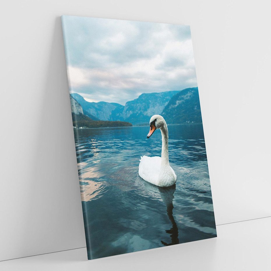 Obraz na płótnie 80x120 - Łabędzi Śpiew - fotografia, plakat