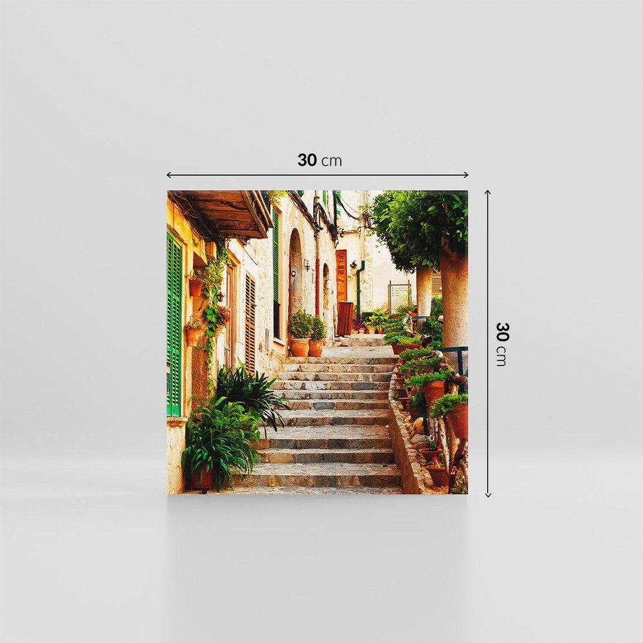 Obraz na płótnie 30x30 - Uroczysta perspektywa uliczki - uliczka, perspektywa