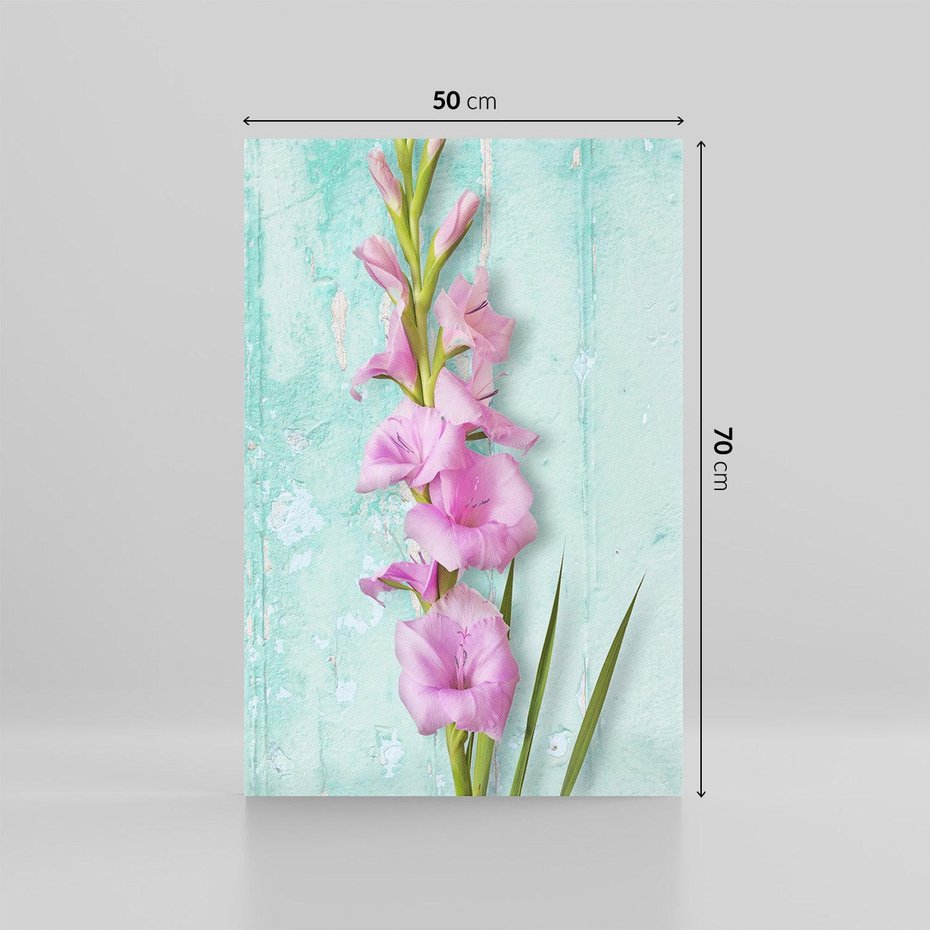 Obraz na płótnie 50x70 - Piękno w delikatności - kwiaty, różowe