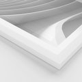 Plakat w ramie 30x40 - Geometryczna Harmonia - geometryczne, kształty - rama biała