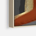 Obraz w ramie 100x70 - Abstrakcyjna impresja - abstrakcja, nowoczesny - rama drewno