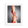 Plakat w ramie 40x50 - Manicure i Pedicure - Piękno Paznokci - manicure, pedicure - rama biała
