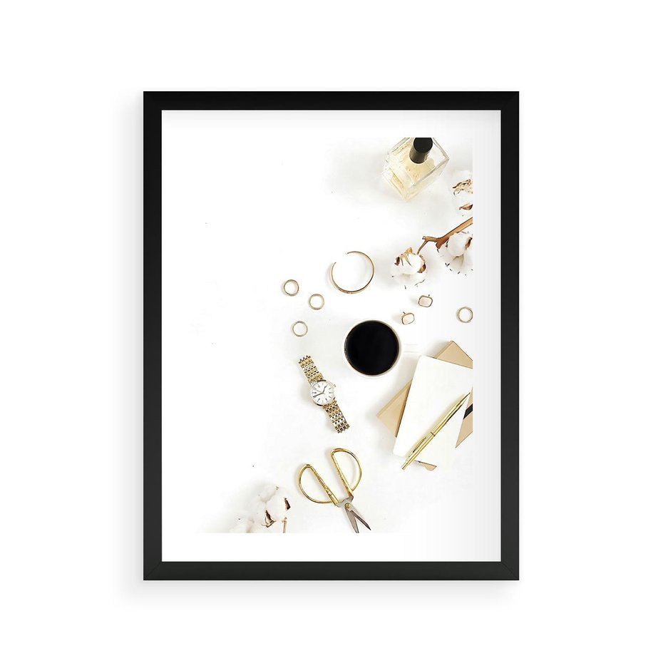 Plakat w ramie 30x40 - Luksusowy Lifestyle - kompozycja lifestyle, fotografia - rama czarna