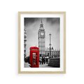 Plakat w ramie 30x40 - Ikoniczny Big Ben w Londynie - Big Ben, Londyn - rama drewno