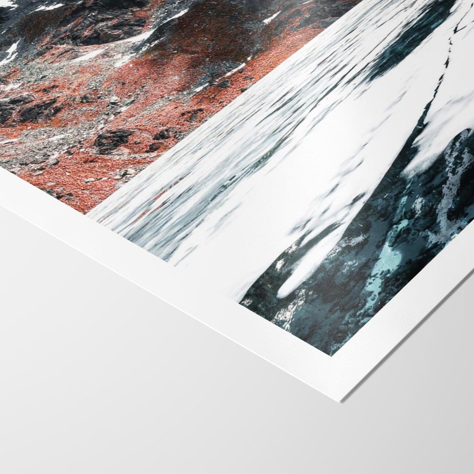 Plakat bez ramy 30x40 - Śnieżna Opowieść - górski krajobraz, zima w górach