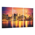 Obraz na płótnie 120x80 - Zachód słońca w Nowym Jorku - Nowy Jork, zachód