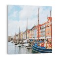 Obraz na płótnie 60x60 - Wibracje Miejskiego Klimatu - Dania, Kopehaga