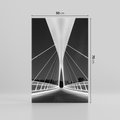 Obraz na płótnie 50x70 - Most nocą - Architektura - most, noc