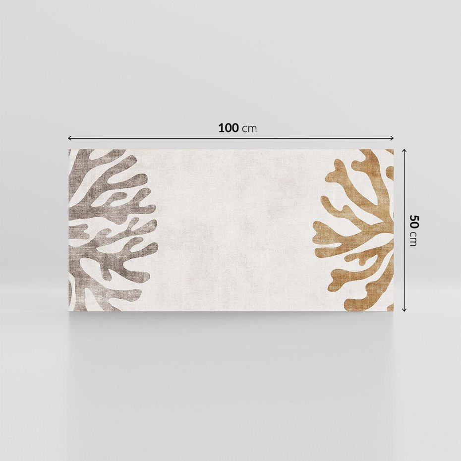 Obraz na płótnie 100x50 - Beżowa Symfonia Rafy - beżowa grafika, tło jak płótno