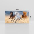 Obraz na płótnie 100x50 - Siła i elegancja - konie, galop