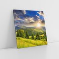 Obraz na płótnie 60x60 - Pejzaż w perspektywie - pejzaż, perspektywa