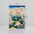 Obraz na płótnie 70x100 - "Goten-Yama Hill, Shinagawa on the Tokaido" Katsushika Hokusai - Reprodukcja - reprodukcja, obraz na płótnie
