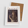 Plakat w ramie 50x70 - Reprodukcja A.Mucha - Mucha, plakat z reprodukcją - rama biała