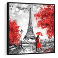Obraz w ramie 50x50 - Paryż Wieża - Paryż, Wieża - rama czarna