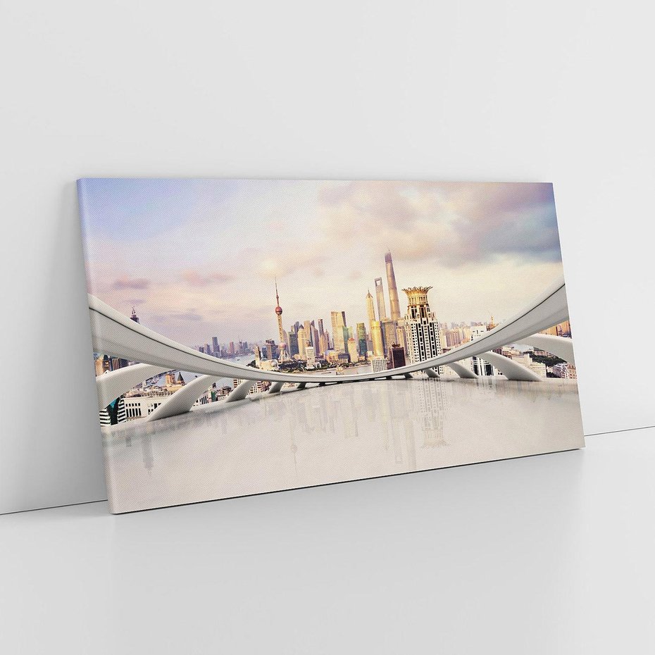 Obraz na płótnie 140x70 - Tętniące życiem Miasto Azji - Chiny, Miasto