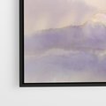 Obraz w ramie 70x50 - Ruchoma cisza widzenia - akwarela, subtelene - rama czarna