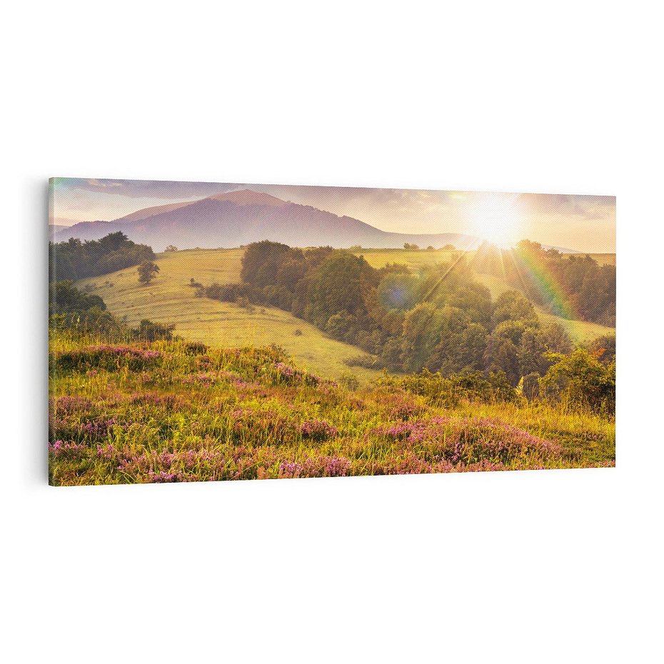 Obraz na płótnie 120x60 - Pejzaż na łące - pejzaż, łąka