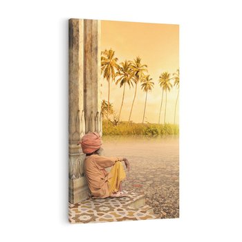 Obraz na płótnie 70x100 - Duch Indyjskiej Yogi - Indie, Azja