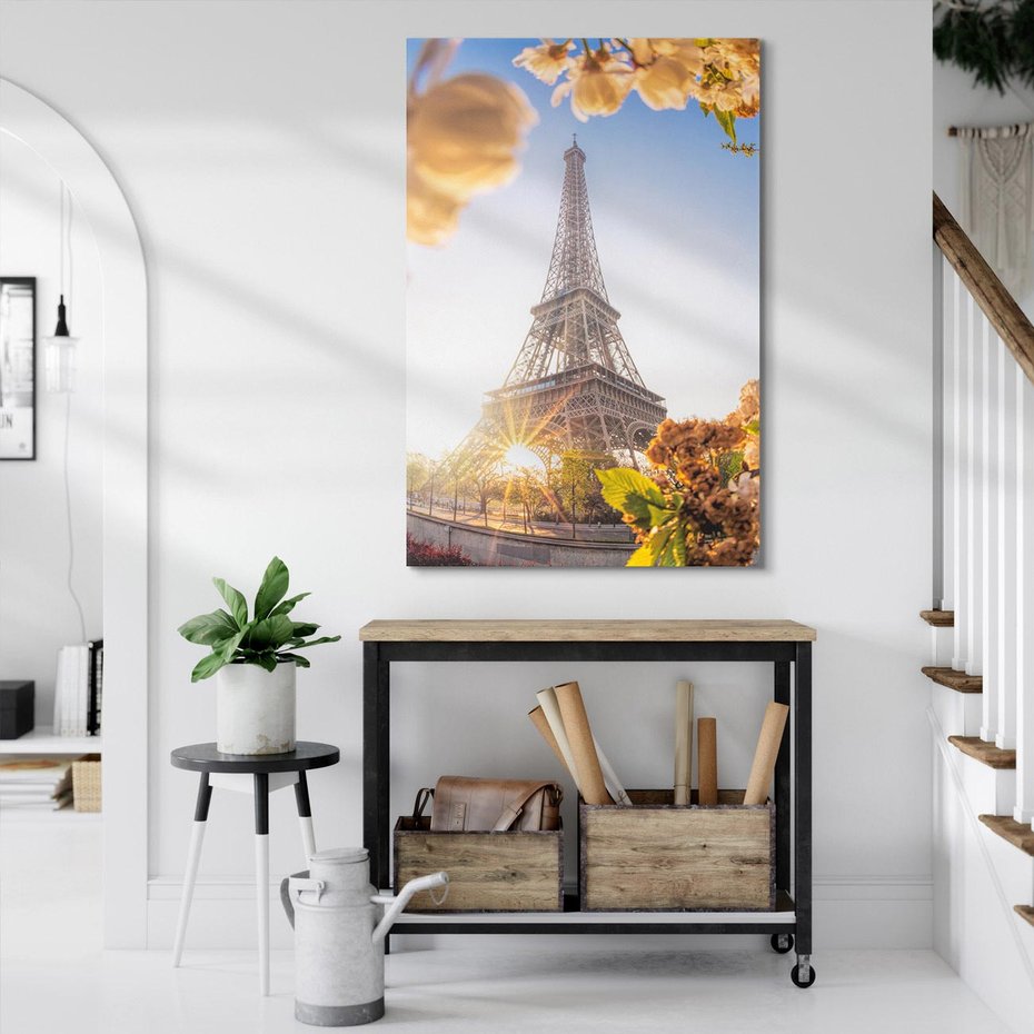 Obraz na płótnie 50x70 - Ikona Paryża - Wieża, Eiffla