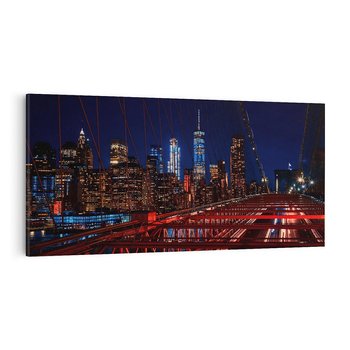 Obraz na płótnie 120x60 - Most w Nowym Jorku - Manhattan - most, Nowy Jork