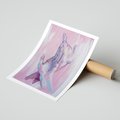Plakat bez ramy 21x30 - Splecione - obraz olejny, pastelowe kolory