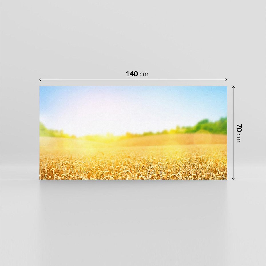 Obraz na płótnie 140x70 - Żyzne Pola - pole, pszenicy